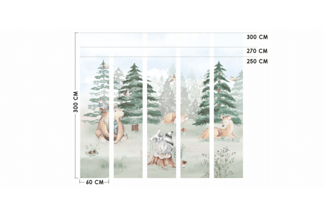 Carta da Parati Foresta 2.7m x 3m