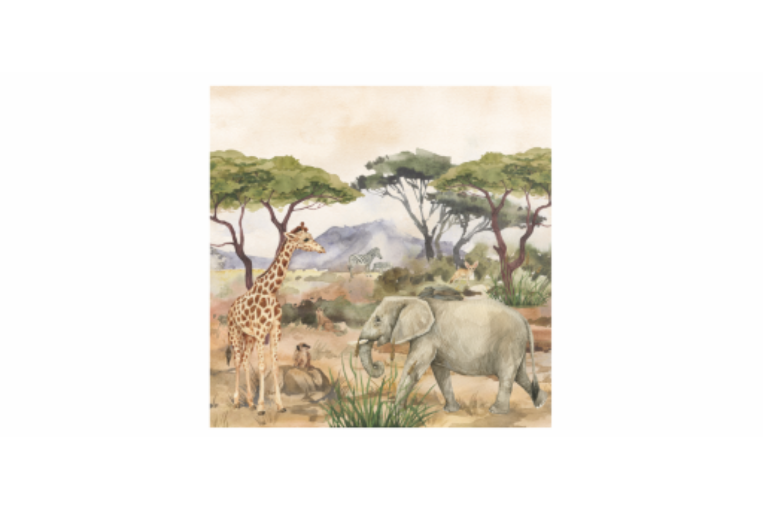 Papier Peint Savane 2,7m x 3m