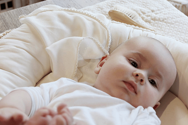 Cocoon-Babynestchen Boho Vanille