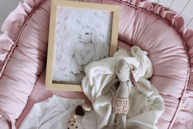 Redutor de cama Blush com Véus
