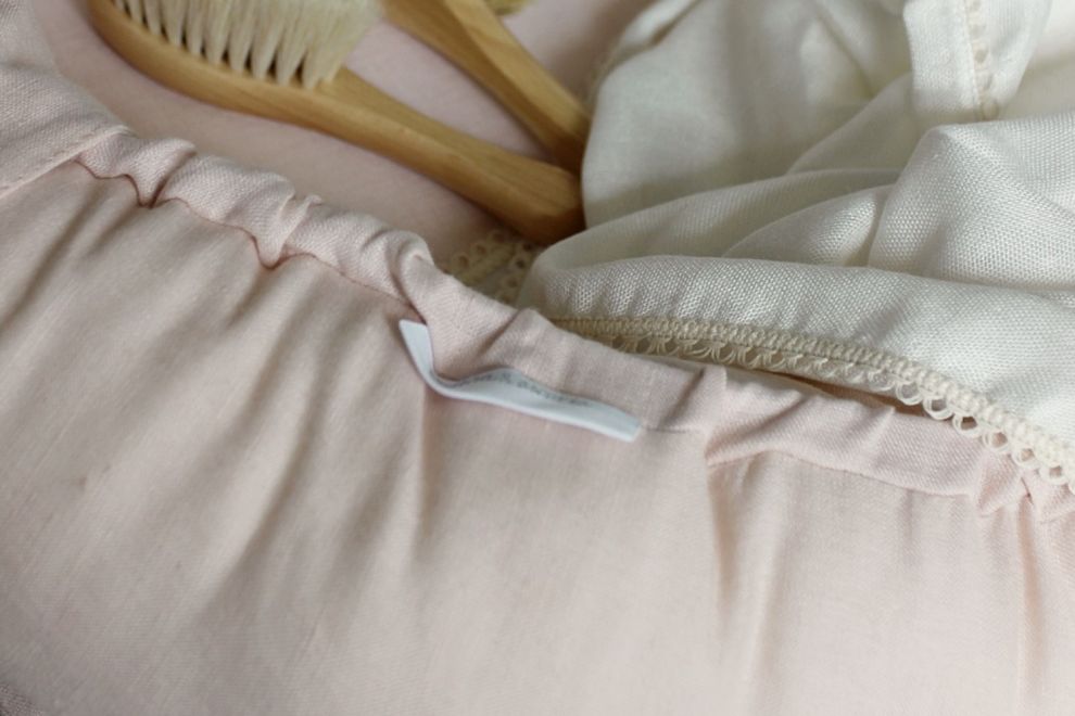 Powder Pink Linen Bed Reducer