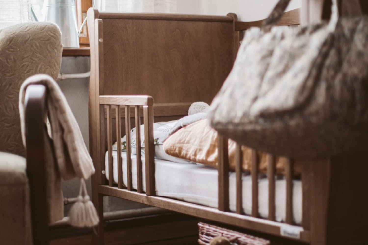 Barreiras de Entrada Média para Cama Nobre Bebê - Vintage