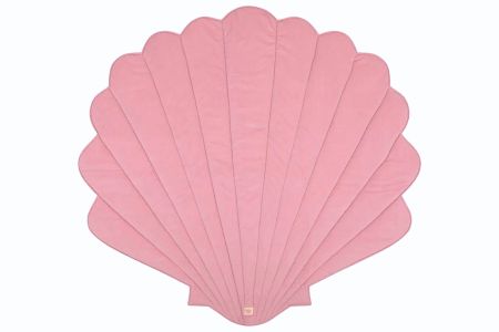 Tapis Coquillage Soft Pink en Velours