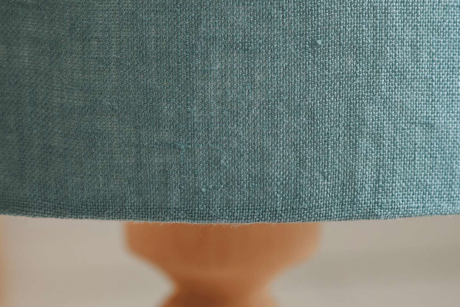 Sea Green Linen Small Bedside Lamp