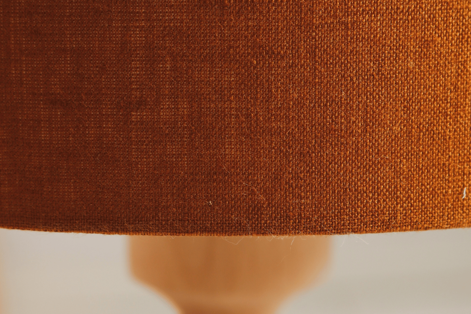 Mustard Linen Small Bedside Lamp