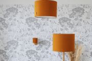 Mustard Linen Ceiling Lamp