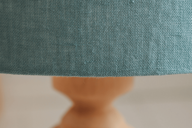 Sea Green Linen Ceiling Lamp