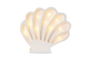 Little Lights Seashell Pearl White Lamp