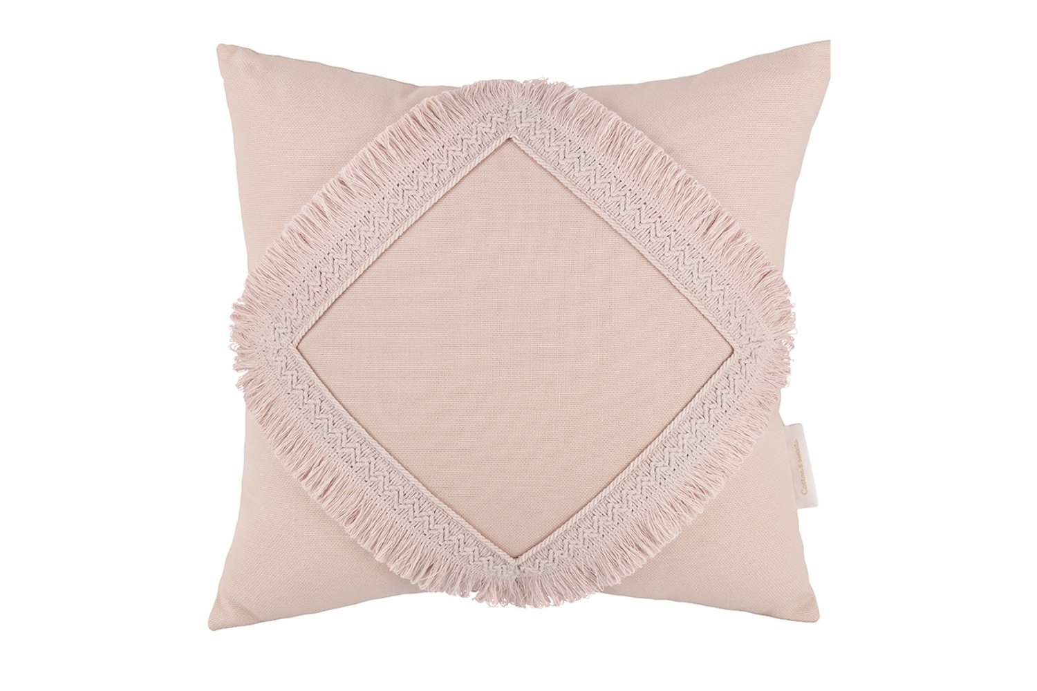 Coussin à Franges Boho Rose