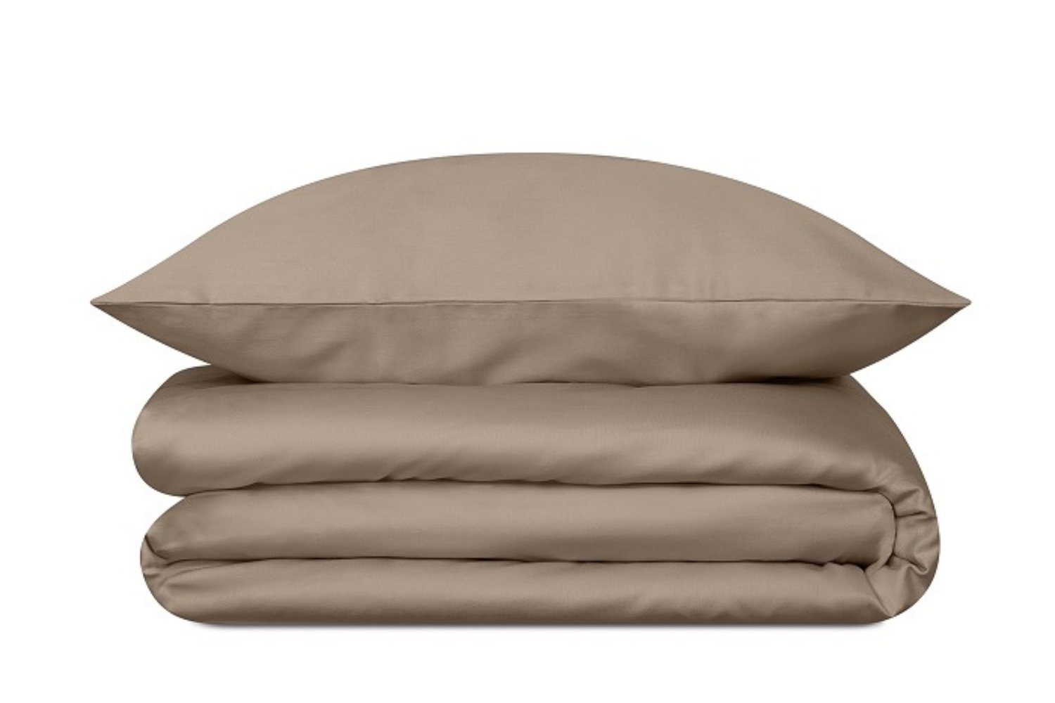 Saldi Estivi - Set letto Tortora in raso di cotone 220x240cm