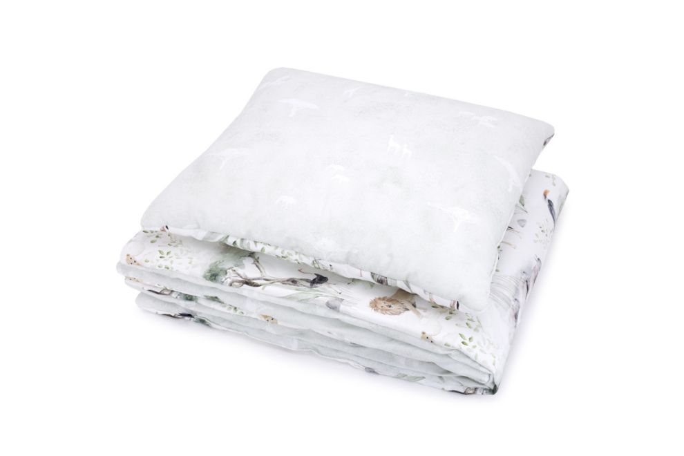 Cotton 120x170 Printed Duvet & Pillow Set - Savannah