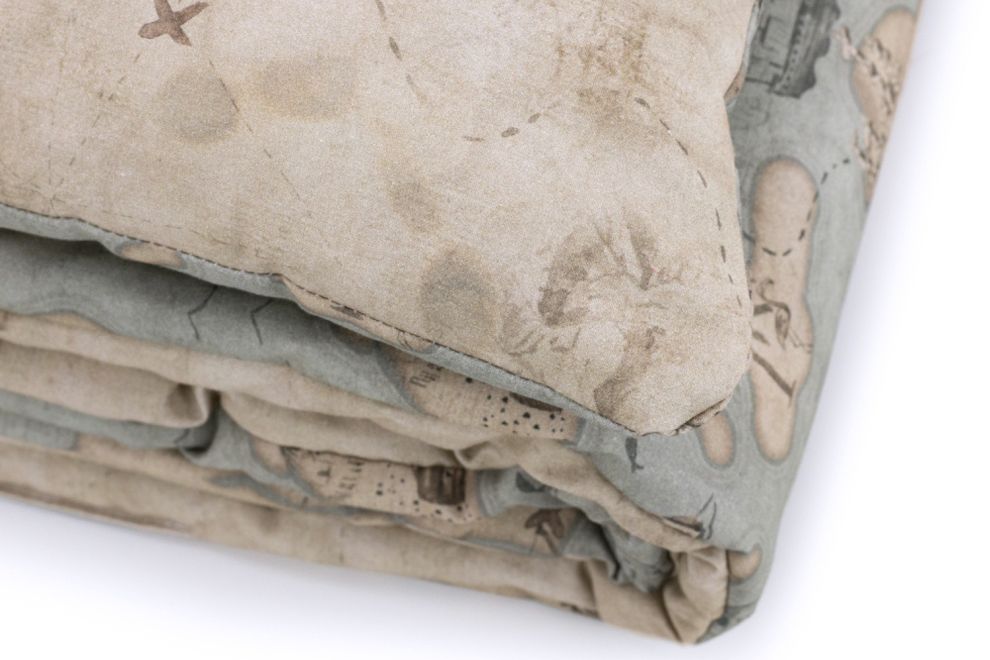 Cotton 120x170 Printed Duvet & Pillow Set - Treasure Island