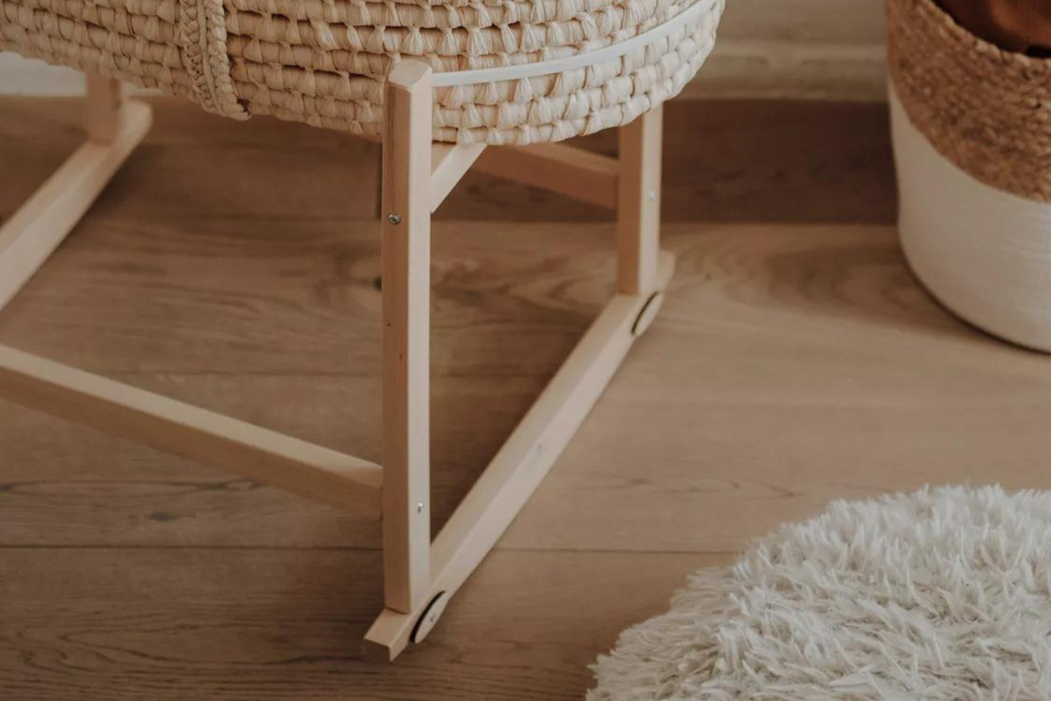 Cuna Naturaleza con Soporte Basculante