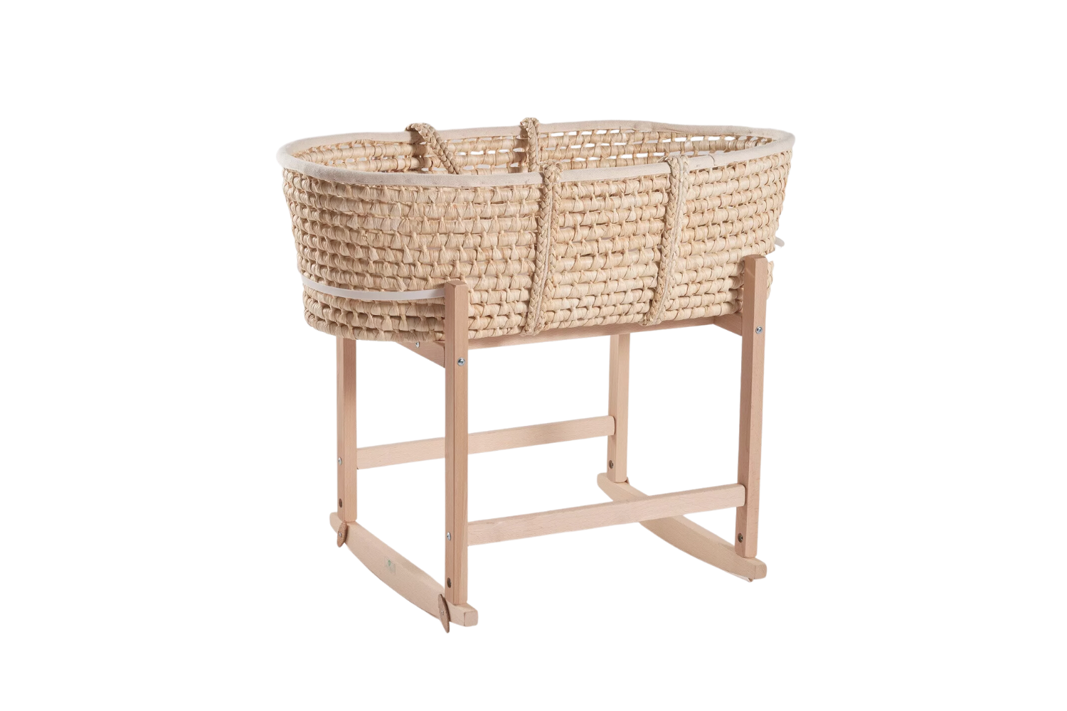 Saldi Estivi - Cesta di Mosè con set materasso, lenzuola e supporto a dondolo - Set completo