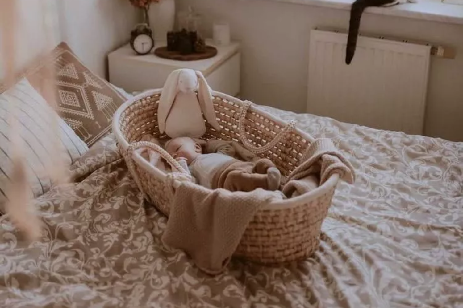 Moses Basket with Rocking Stand