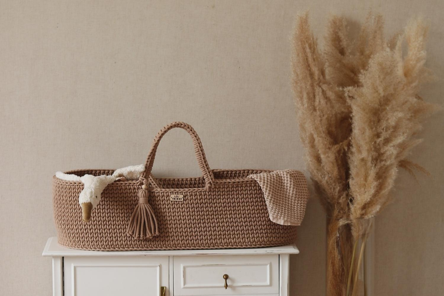 - Couffin en Crochet Avec Support - Mocha - Marron (Mon Lit Cabane) - Image 9