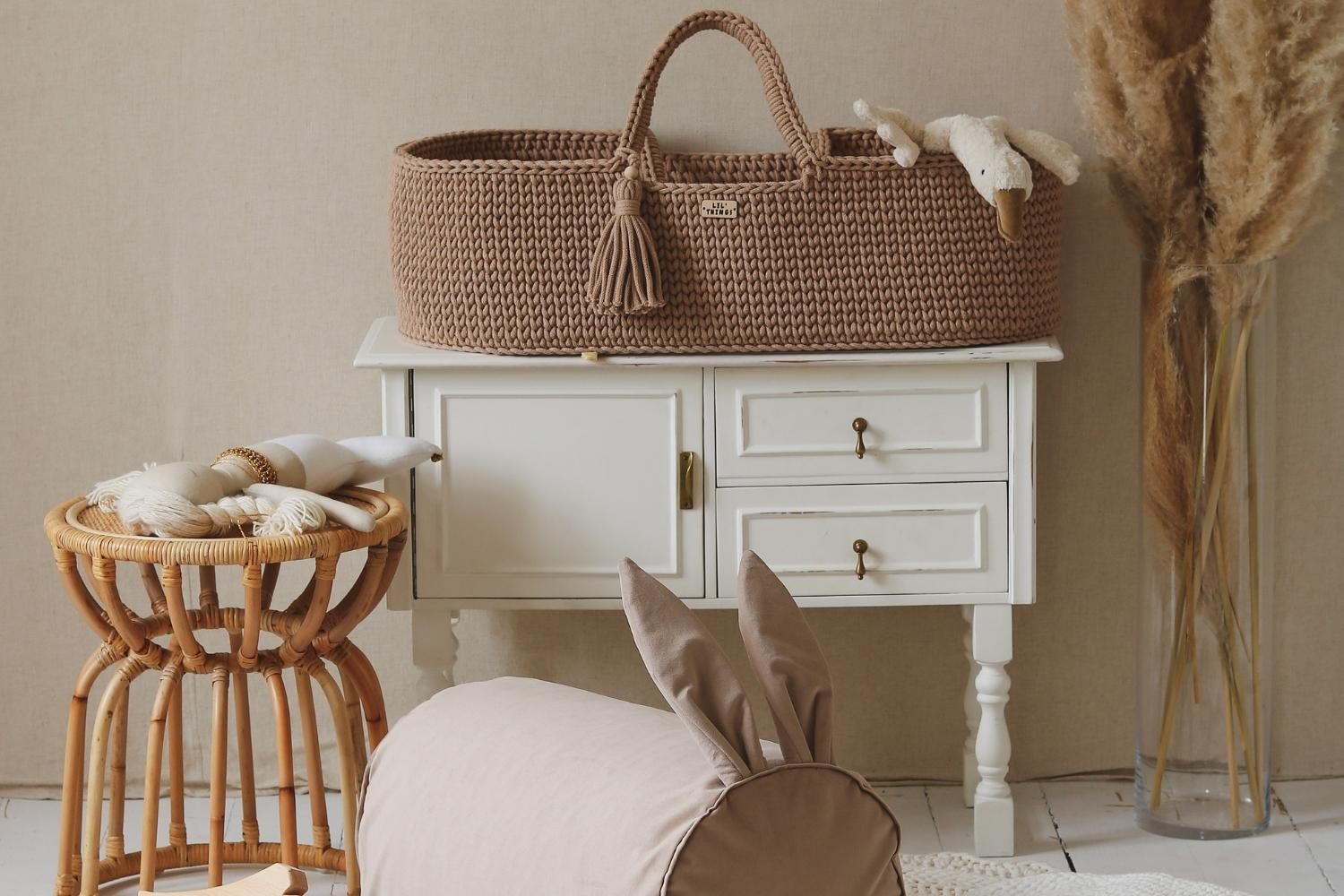 - Couffin en Crochet Avec Support - Mocha - Marron (Mon Lit Cabane) - Image 8