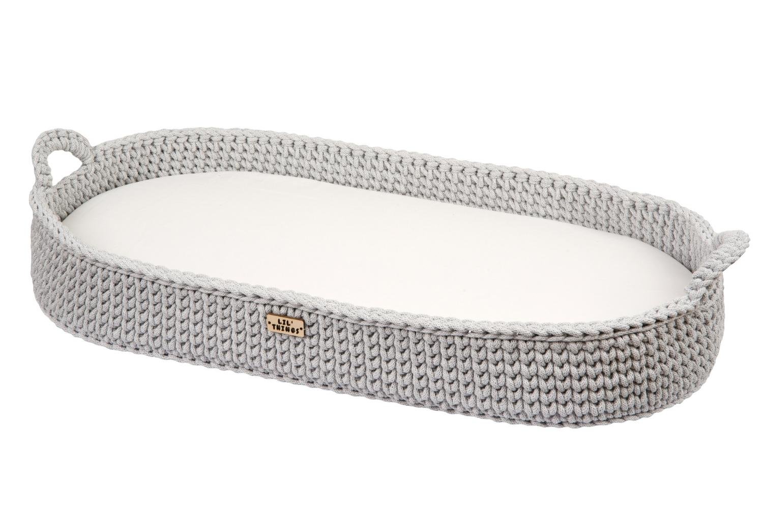 Saldi Estivi - Cesta fasciatoio all'uncinetto - Grigio