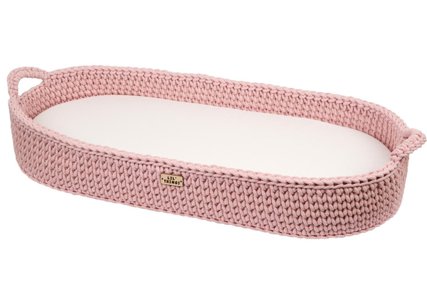 Wickelkörbchen mit Matratze - Rosa