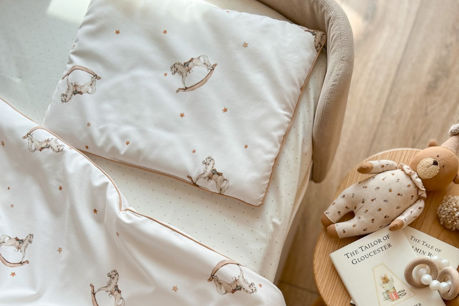 Rocking Horse Bamboo Pillow