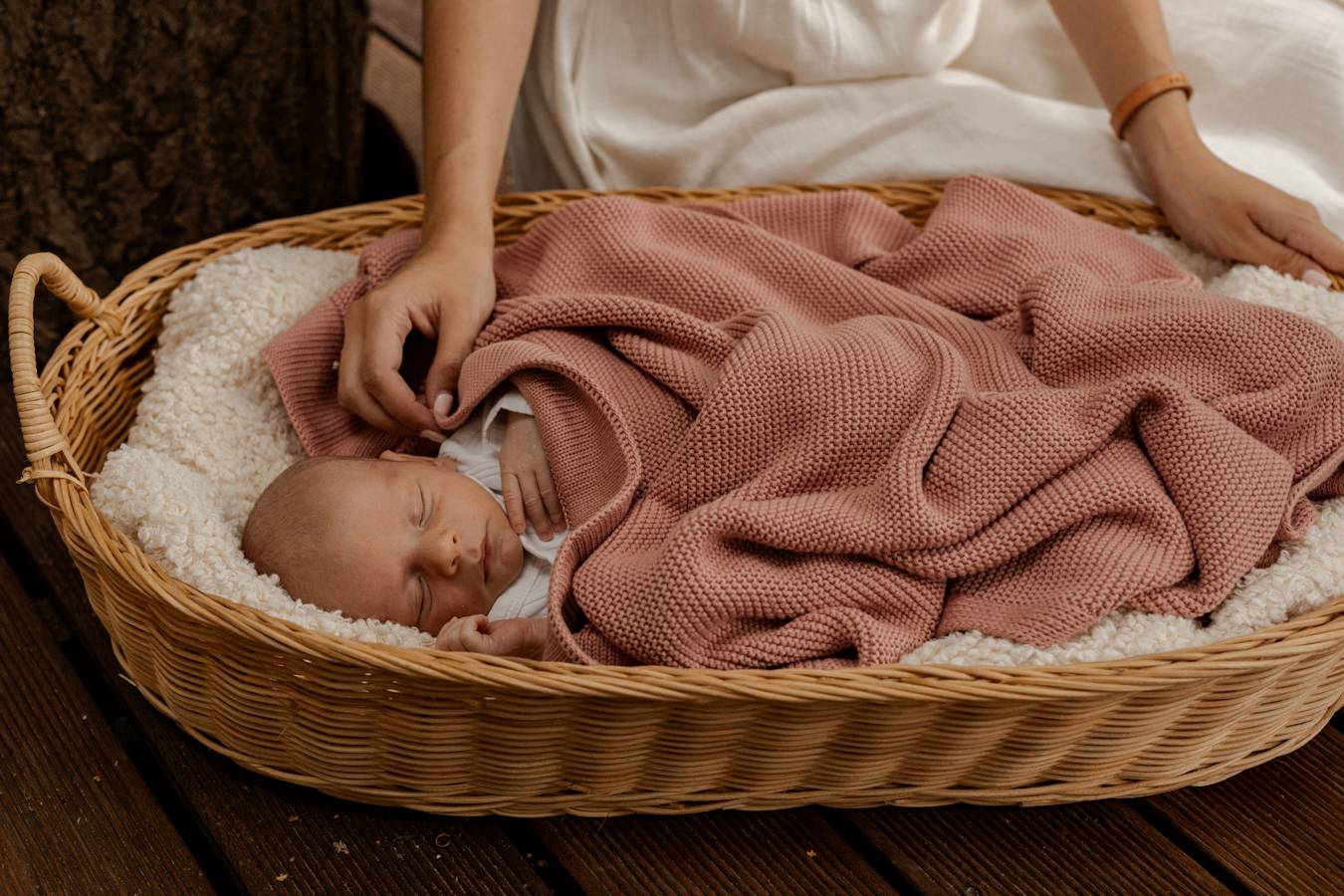 Old RoseBamboo Blanket