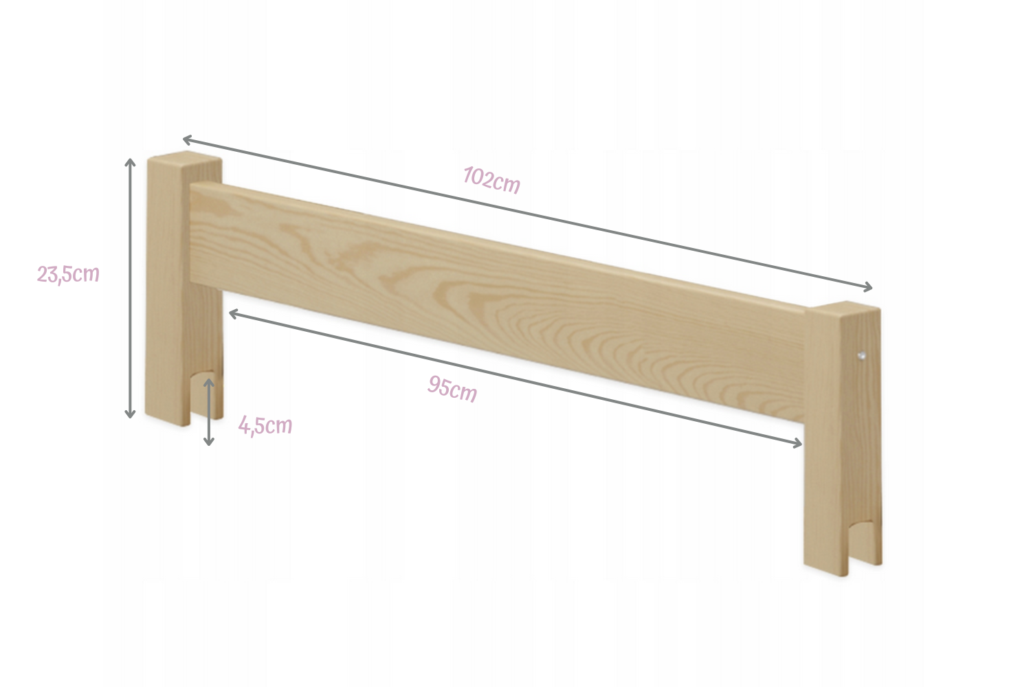 Schublade Holz - 90x190