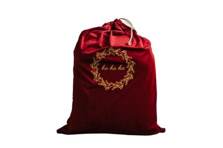 Presents Bag en Velours Rouge