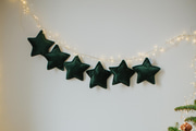 Green Velvet Star Garland