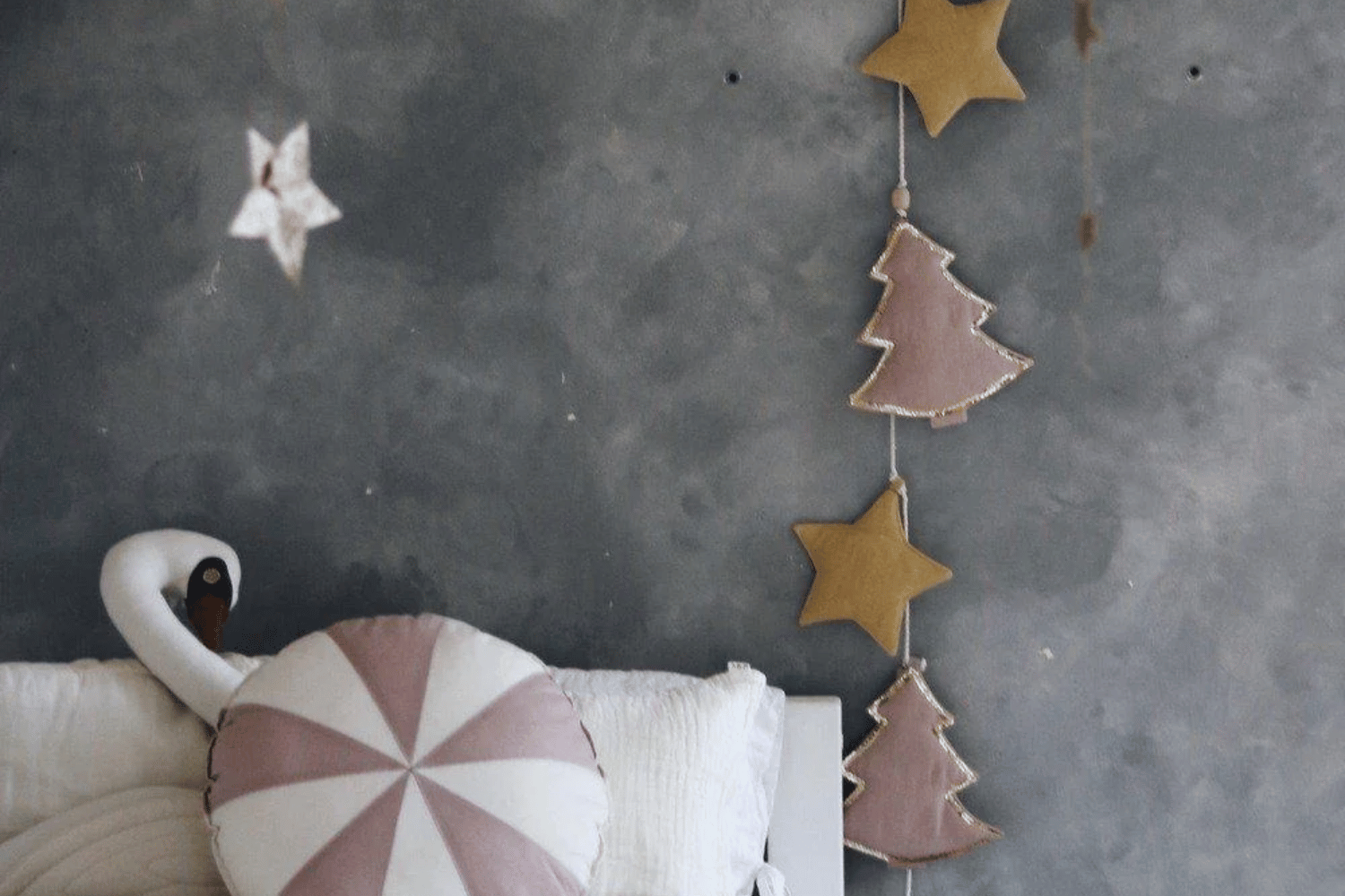 Gold Pink Christmas Tree Garland Gold Pink Christmas Tree Garland