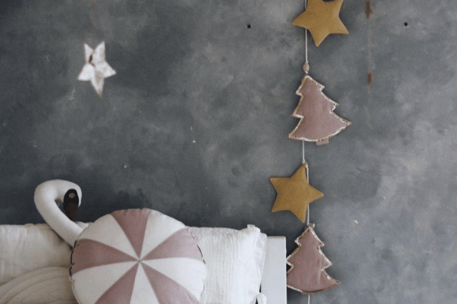 Guirnalda Abeto Rosa Dorado Guirnalda Abeto Rosa Dorado