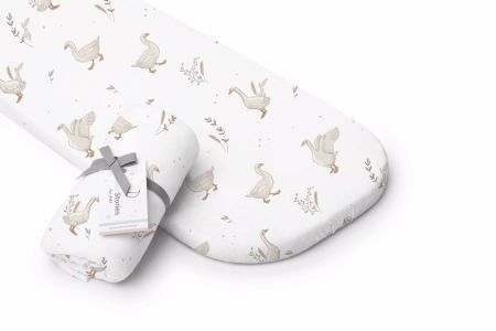 Fitted Sheet for Moses Basket Happy Goose