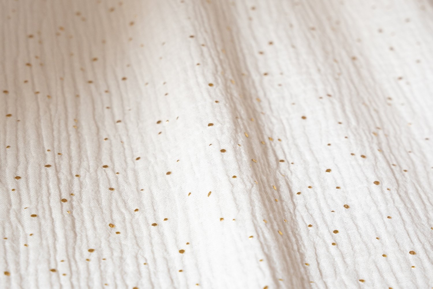 Bed Canopy - White & Gold Dots - Model DK