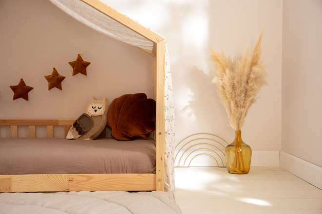 Plachta pro Postel Cabane Bavlněný Květ – Model DK