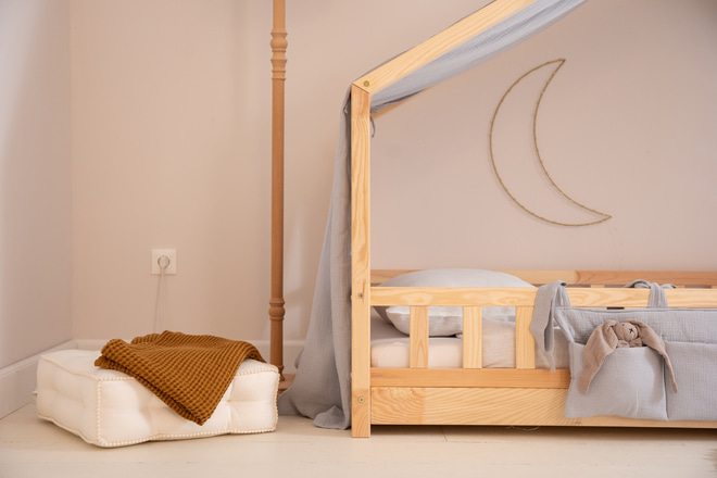 Plachta na postel Lit Cabane Šedá – Model DK