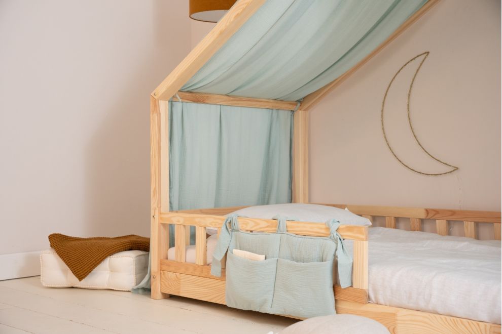 Véu de cama casinha Menta - Modelo DK