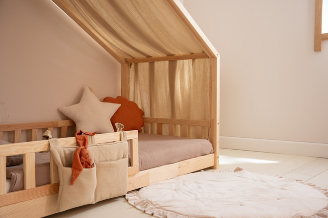 Plachta pro domečkovou postel Písková - Model DK