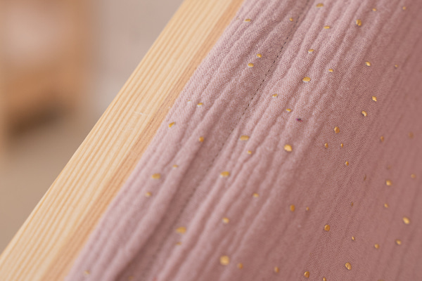 Hausbett-Himmel Sepia-Rose Goldpunkte - Modell DK