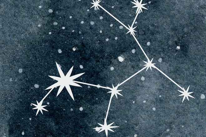 Carta da parati Costellazione 2.7m x 3m
