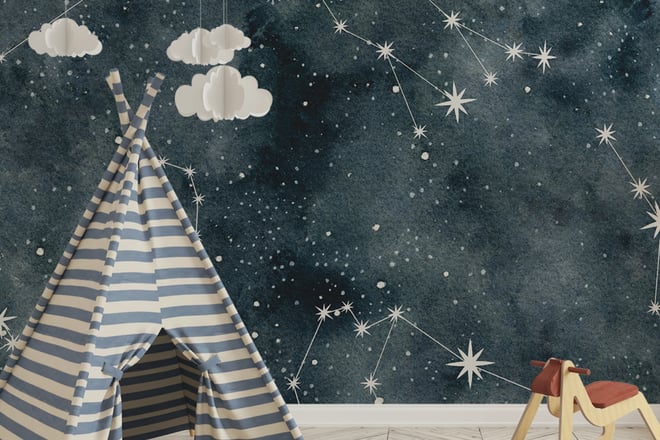 Carta da parati Costellazione 2.7m x 3m