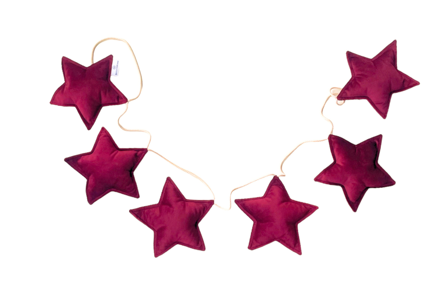 Red Velvet Star Garland