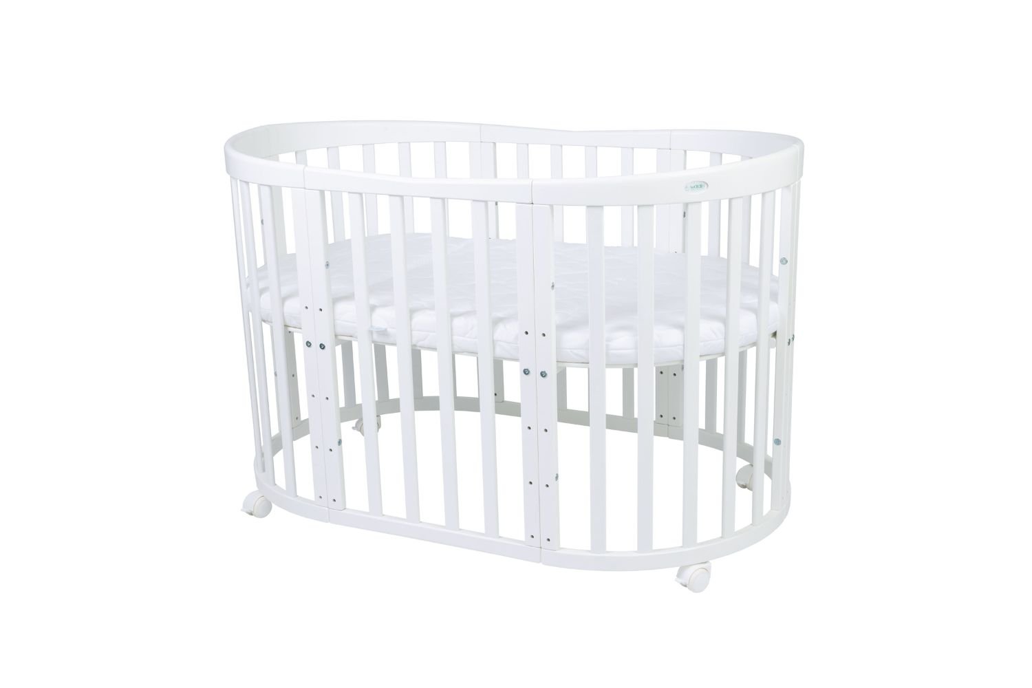 Culla Evolutiva 7 in 1 con materasso - Bianco Culla Evolutiva 7 in 1 con materasso - Bianco