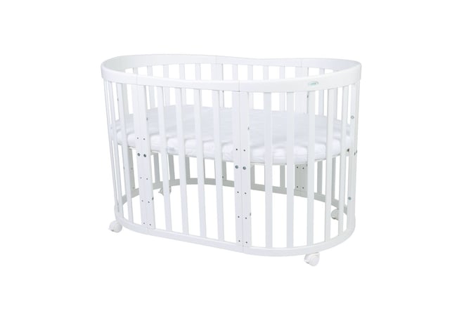 7 in 1 Babywiege Mitwachsend - Weiß