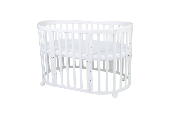 Berceau Évolutif 7 en 1 avec Matelas - Blanc