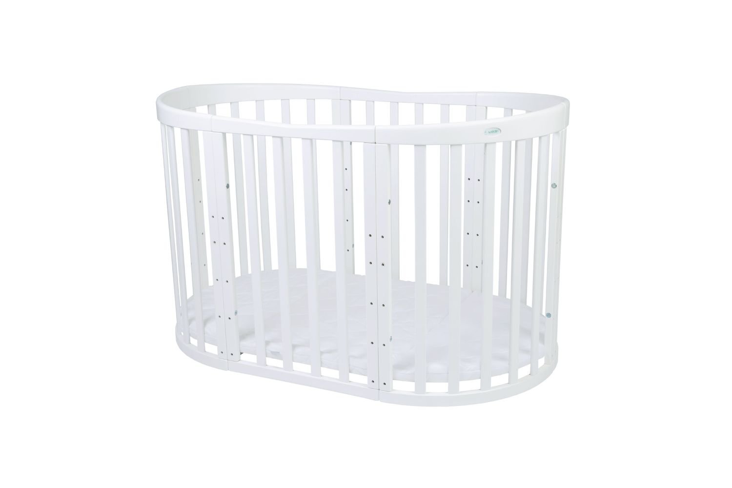 Culla Evolutiva 7 in 1 con materasso - Bianco Culla Evolutiva 7 in 1 con materasso - Bianco