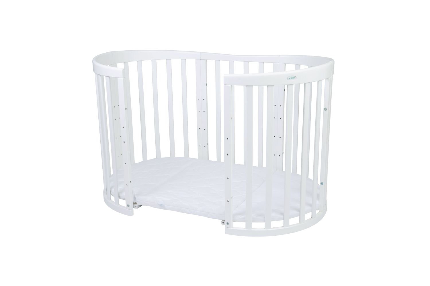 Culla Evolutiva 7 in 1 con materasso - Bianco Culla Evolutiva 7 in 1 con materasso - Bianco