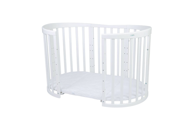 Berceau Évolutif 7 en 1 avec Matelas - Blanc