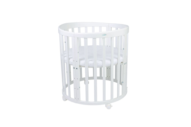 Berceau Évolutif 7 en 1 avec Matelas - Blanc