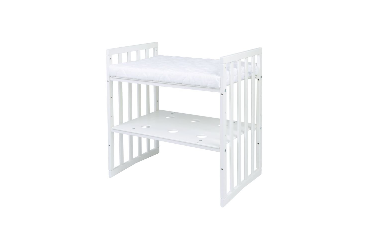 Berceau Oval 7 en 1 avec Matelas - Blanc