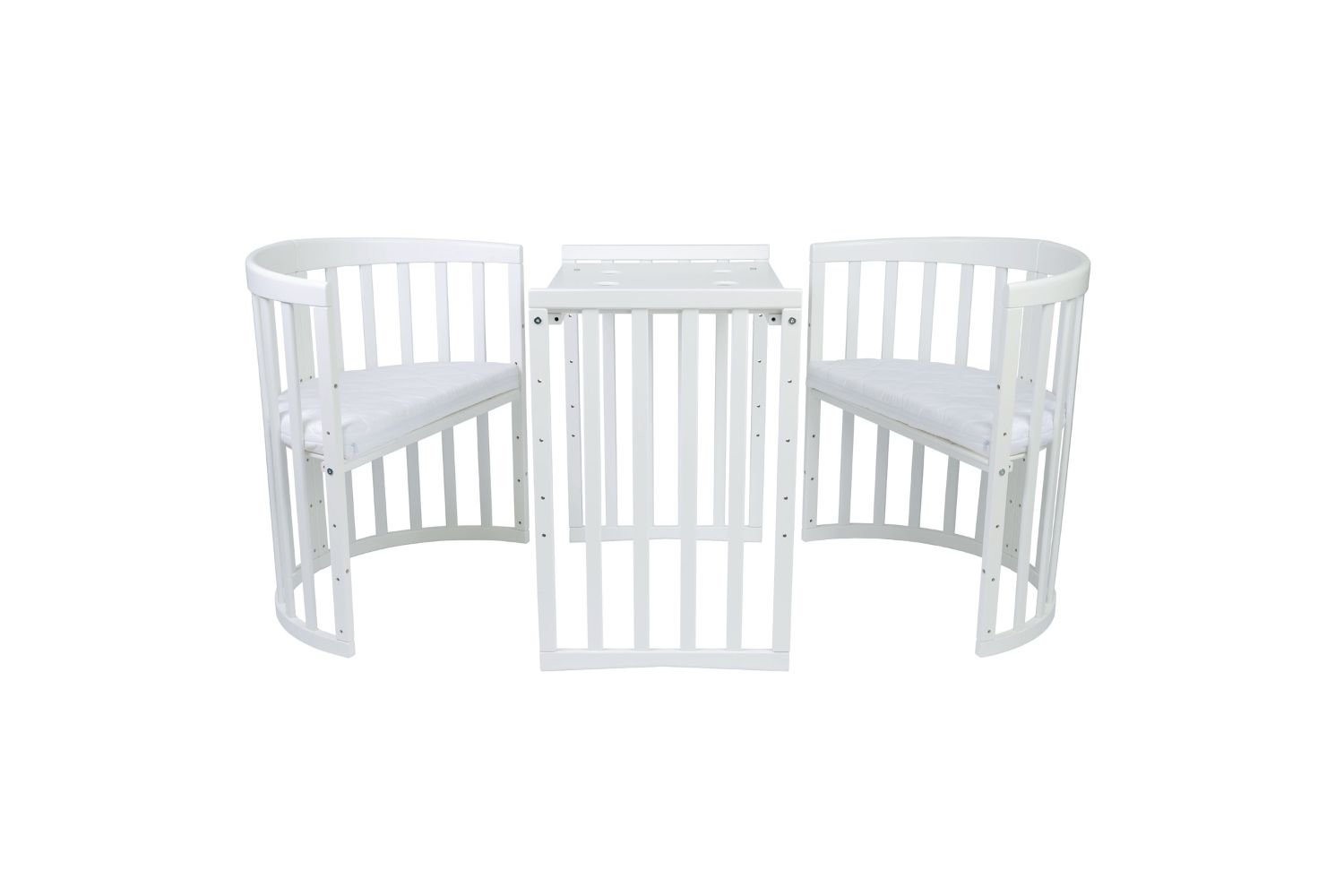 Culla Evolutiva 7 in 1 con materasso - Bianco Culla Evolutiva 7 in 1 con materasso - Bianco