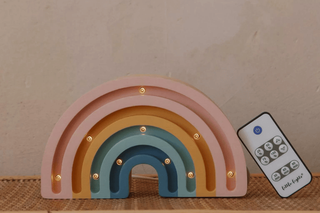 Dekolampe Mini Regenbogen Retro Little Lights